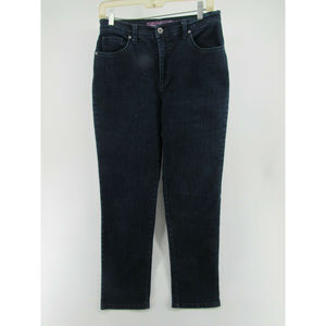 GLORIA VANDERBILT Amanda Women’s Black Jeans Sz 6 Slimming Effect 29X29.5